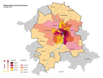 Relocation Tououse mit Immobilienpreisen aus der Metropolregion Toulouse. Östlich der Garonne ist es am teuersten Wohnungssuche Mietvertrags-Check und Übergabe