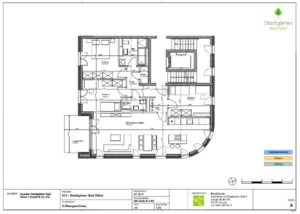 Moderne, großzügige Eigentumswohnung im 5. OG eines Neubaus in einer großzügigen, ruhigen Wohnanlage mit der Bezeichnung "Stadtgärten Bad Vilbel". ANDERS CONSULTING Relocation Service Frankfurt am Main